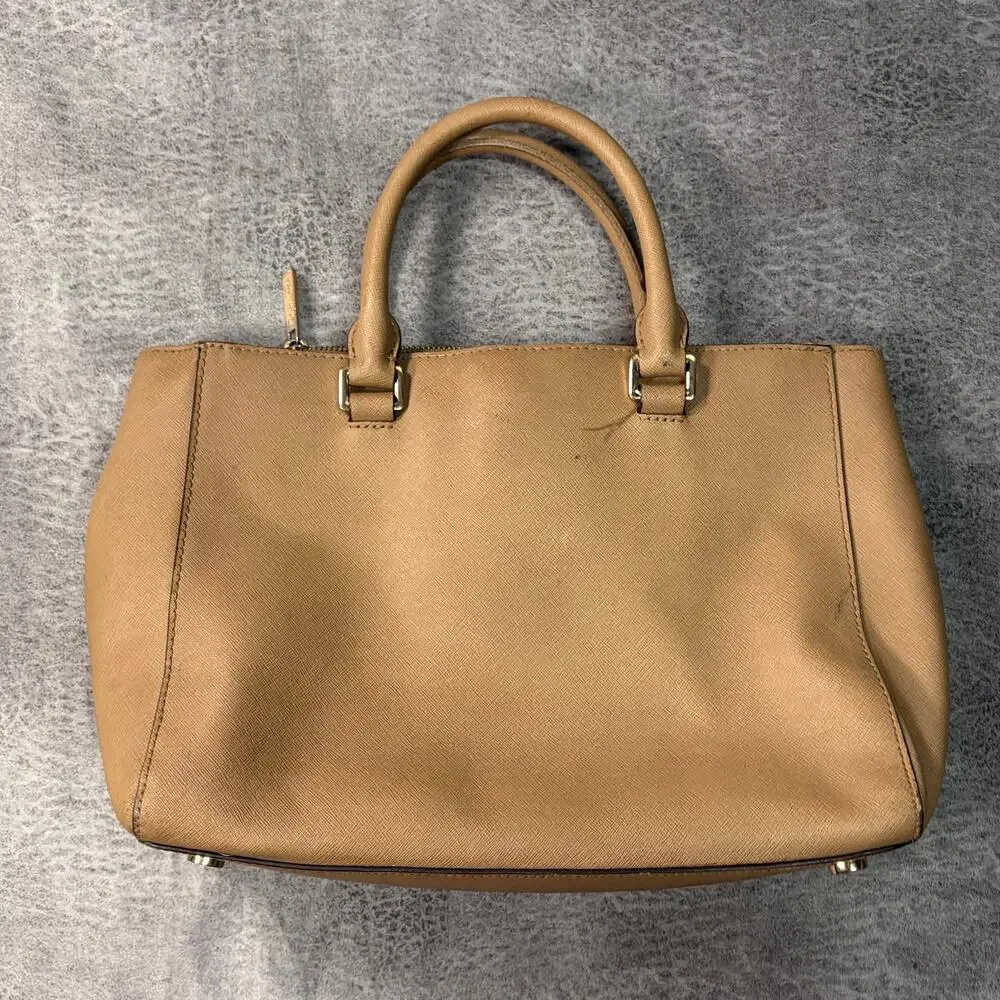 Michael Kors Tan Gold Hardware Tote Handbag